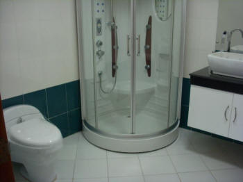 Master's enclosed shower