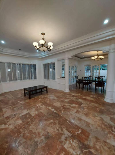 Marbled living room