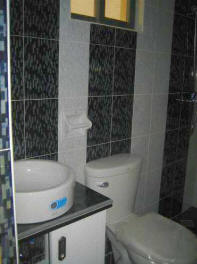 Toilet and Bathroom of blue room