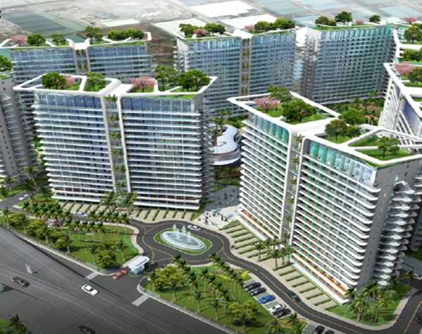 Layout of buildings and condo units for sale at Azure resort residences