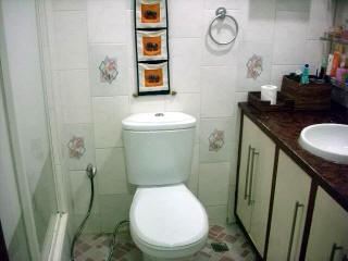 Toilet with lavatory