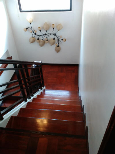 staircase with nara flooring