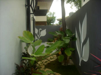 Side garden of house for sale