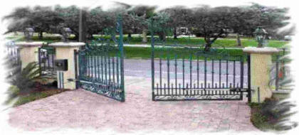 Automatic, remote controlled swing gate. Metro Manila, Philippines