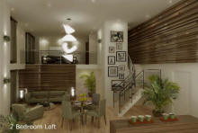 Makati condo for sale - 2 bedroom loft unit