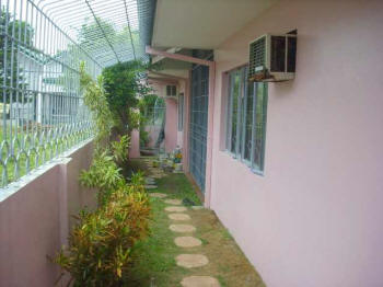 Walkway to back of the house