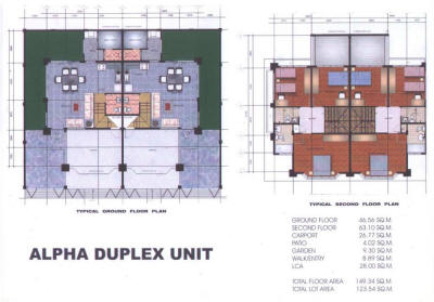 Elysium Duplex Floor Plan - Alpha Model Unit