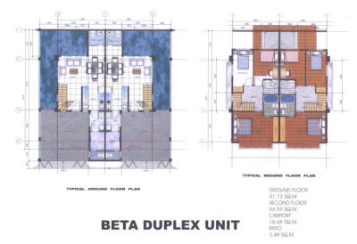 Elysium Duplex Floor Plan - Beta Model Unit