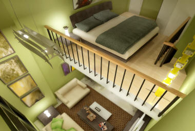 1-bedroom condominium loft unit