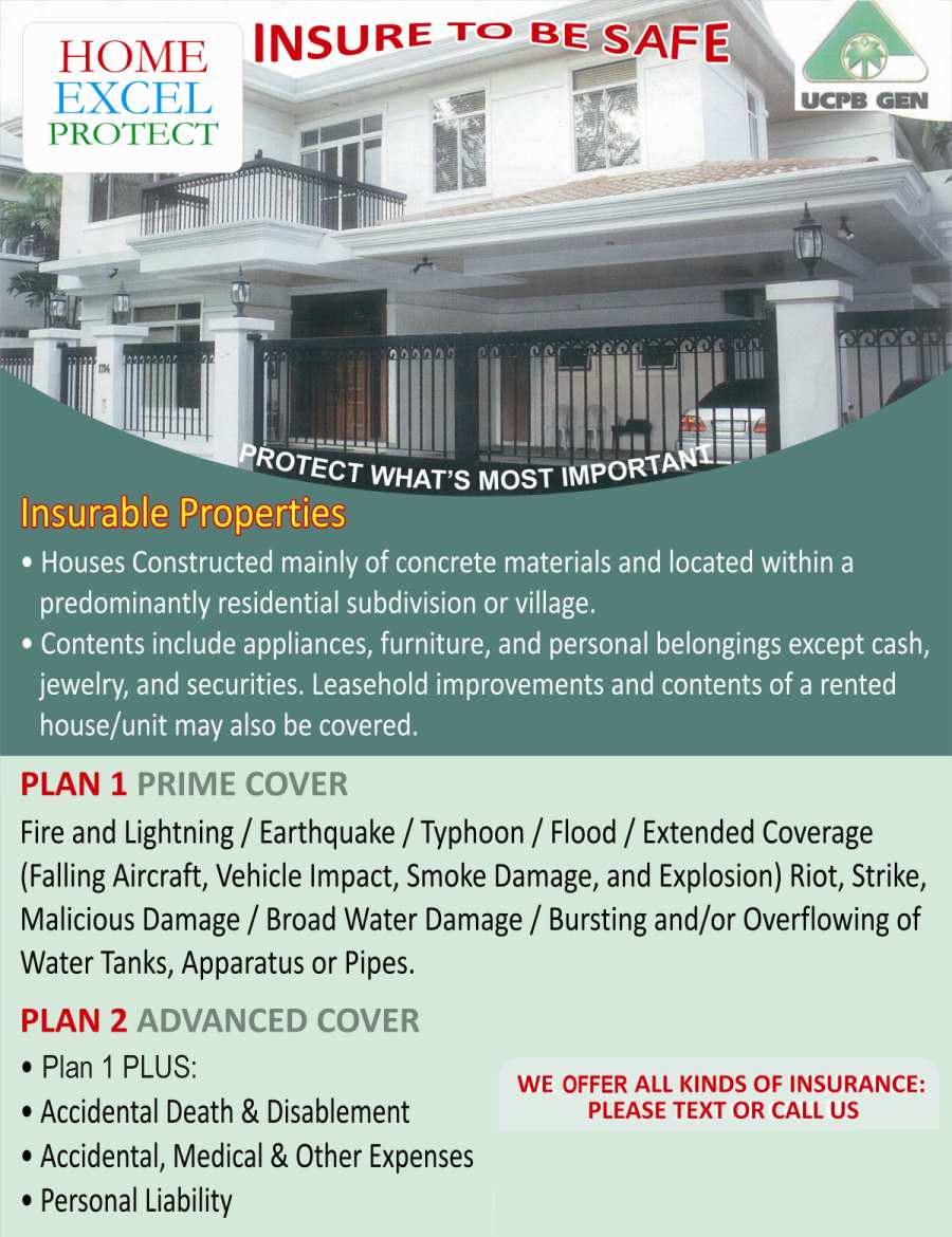 Home insurance for houses in subdivisions with low yearly premiums.