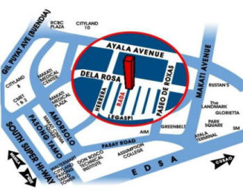 Location map of Makati condo unit for sale