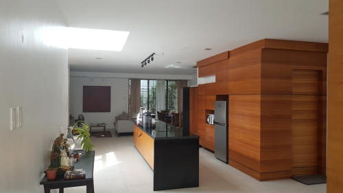 kitchen with island counter