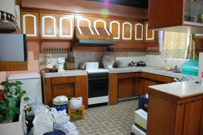 Big kitchen with built in cabinets