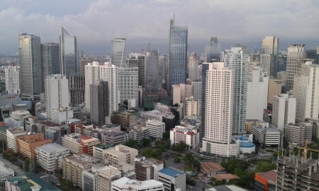 Roof deck view Beacon condo makati