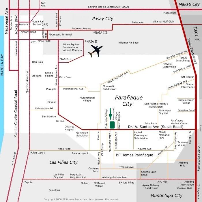 Westmont Condominium Village Paranaque - Location Map